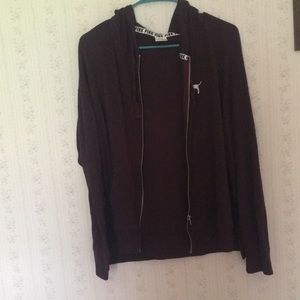 Slouchy zip sweatshirt